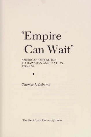 Cover of "Empire Can Wait"