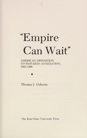 Book cover for "Empire Can Wait"