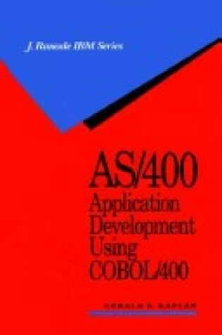 Cover of AS/400 Application Development Using COBOL/400