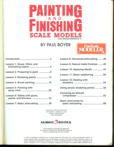 Book cover for Painting and Finishing Scale Models