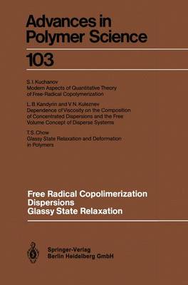 Book cover for Free Radical Copolimerization, Dispersions, Glassy State Relaxation