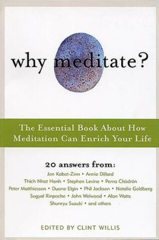 Cover of Why Meditate?