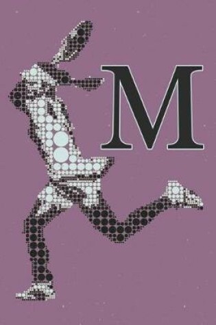 Cover of M Monogram Initial Tennis Journal