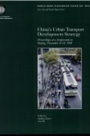 Cover of China's Urban Transport Development Strategy