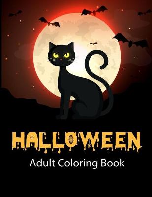 Book cover for Halloween Adult Coloring Book