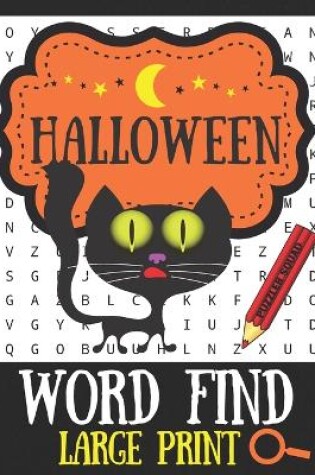 Cover of Halloween Word Find Large Print