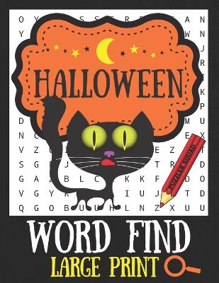 Book cover for Halloween Word Find Large Print