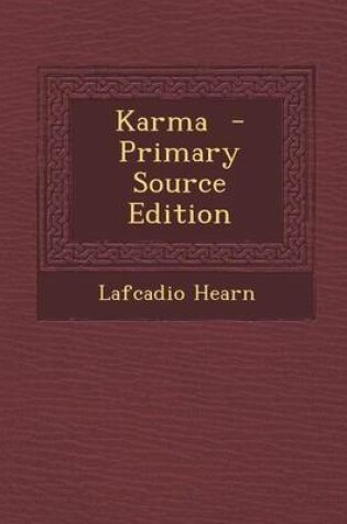 Cover of Karma - Primary Source Edition