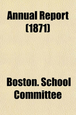 Cover of Annual Report (1871)