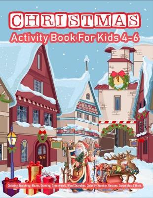 Book cover for CHRISTMAS Activity Book For Kids 4-6