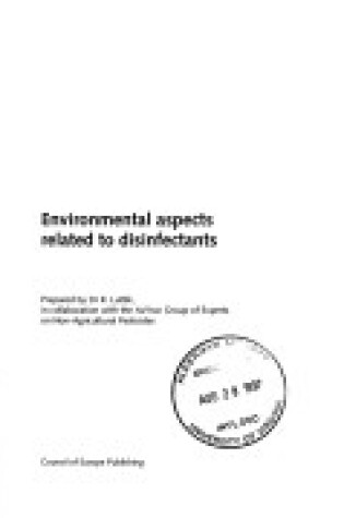 Cover of Environmental Aspects Related to Disinfectants