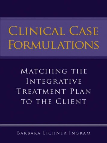 Cover of Clinical Case Formulations