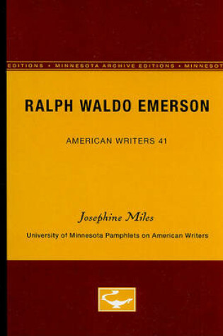 Cover of Ralph Waldo Emerson - American Writers 41