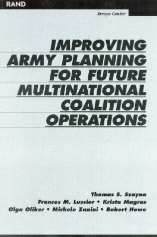 Cover of Improving Army Planning for Future Multinational Coalition Operations
