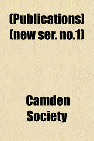 Cover of [Publications] Volume New Ser. No.1