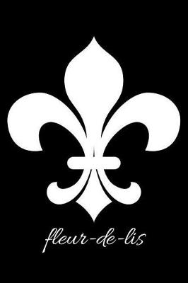 Book cover for fleur-de-lis - Black Lined Notebook with Margins