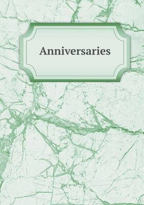 Book cover for Anniversaries