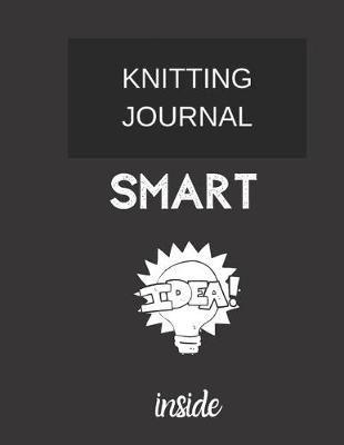 Book cover for knitting journal smart inside
