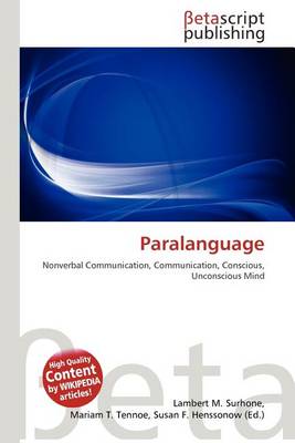 Book cover for Paralanguage