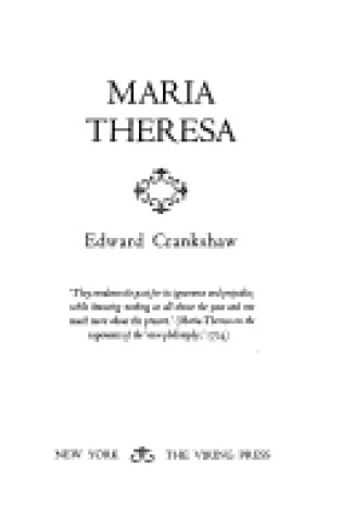 Cover of Maria Theresa