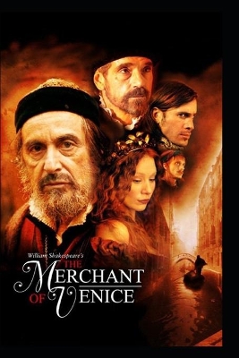 Book cover for The Merchant of Venice by william shakespeare(illustrated Edition)