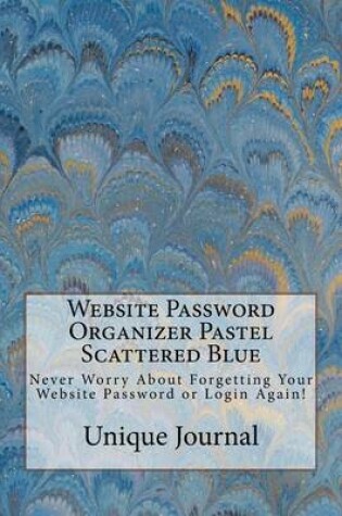 Cover of Website Password Organizer Pastel Scattered Blue