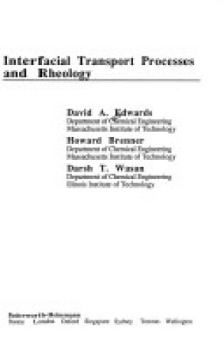 Cover of Interfacial Transport