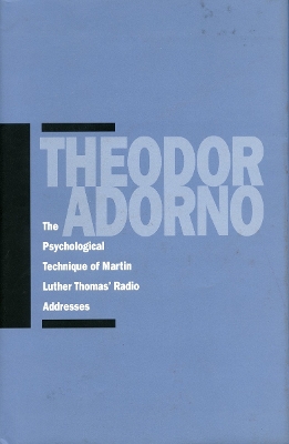 Book cover for The Psychological Technique of Martin Luther Thomas’ Radio Addresses