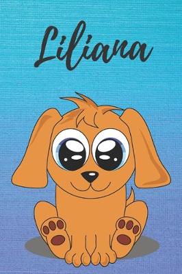 Book cover for Liliana dog coloring book / notebook / journal / diary