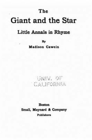 Cover of The Giant and the Star, Little Annals in Rhyme