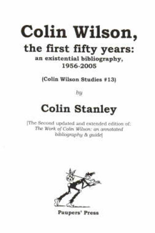 Cover of Colin Wilson, the First Fifty Years