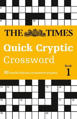 Book cover for The Times Quick Cryptic Crossword Book 1