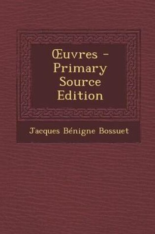 Cover of Uvres (Primary Source)