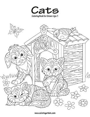 Book cover for Cats Coloring Book for Grown-Ups 1