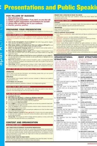 Cover of Presentations and Public Speaking SparkCharts