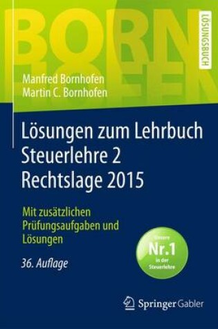 Cover of Losungen Zum Lehrbuch Steuerlehre 2 Rechtslage 2015