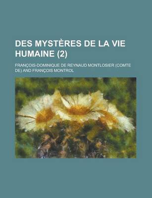 Book cover for Des Mysteres de La Vie Humaine (2)