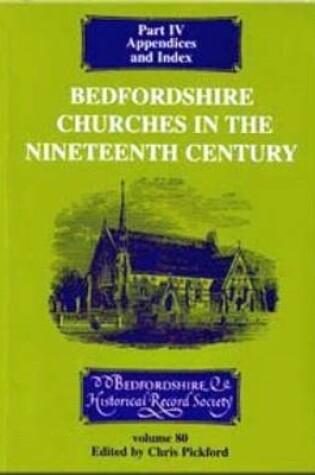 Cover of Bedfordshire Churches in the Nineteenth Century