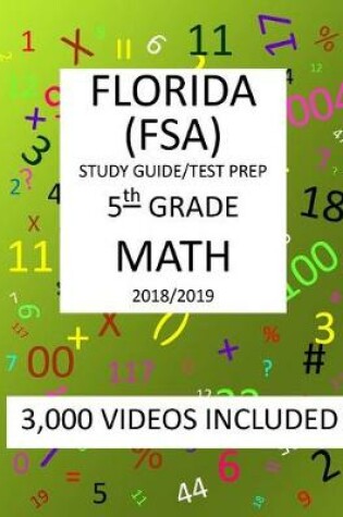 Cover of 5th Grade FLORIDA FSA, 2019 MATH, Test Prep