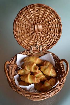 Book cover for Homemade Mini Croissants in a Breadbasket Journal