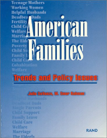 Book cover for American Families : Trends and Policy Issues