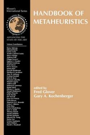 Cover of Handbook of Metaheuristics