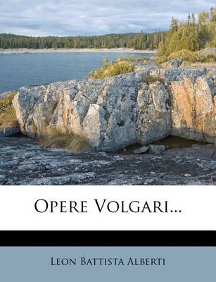 Book cover for Opere Volgari...