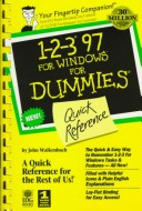 Cover of 1-2-3 for Windows '95 for Dummies Quick Reference