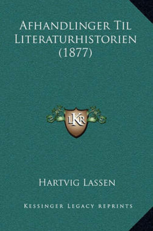 Cover of Afhandlinger Til Literaturhistorien (1877)