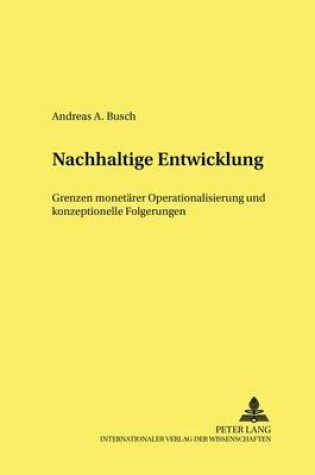 Cover of Nachhaltige Entwicklung