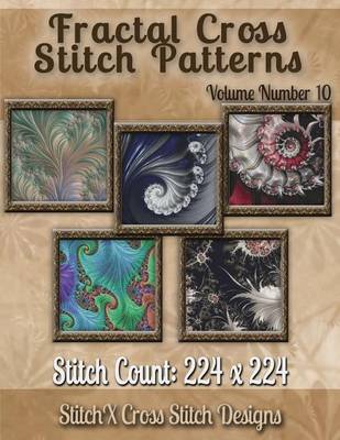 Book cover for Fractal Cross stitch Patterns Volume Number 10