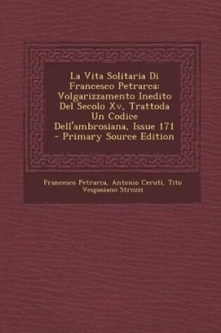 Cover of La Vita Solitaria Di Francesco Petrarca