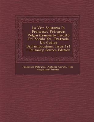 Book cover for La Vita Solitaria Di Francesco Petrarca