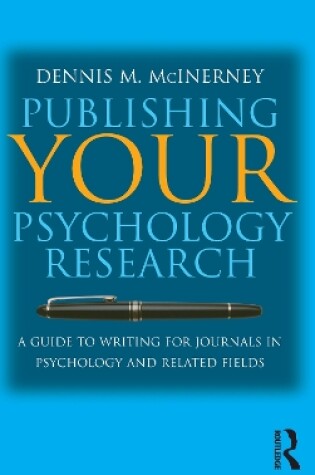 Cover of Publishing Your Psychology Research